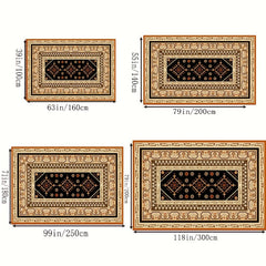 Vintage Kitchen Rug Absorbent Non Slip Stain Resistant Long Strip Mat