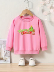 OERYUI Christmas Tree Graphic MERRY CHRISTMAS Sweatshirt Kids