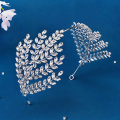 Crystal Leaf Shape Headband Bridal Hair Accessories