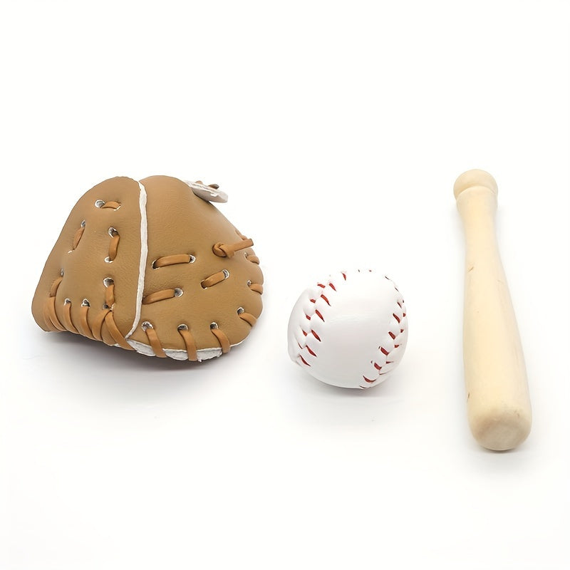 3 Pcs Outdoor Mini Baseball Softball Set - Sports Leisure Supplies