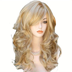 55 88 Cm Deep Wave Synthetic Hair Wigs for Women Girls Daily Party Cosplay Use