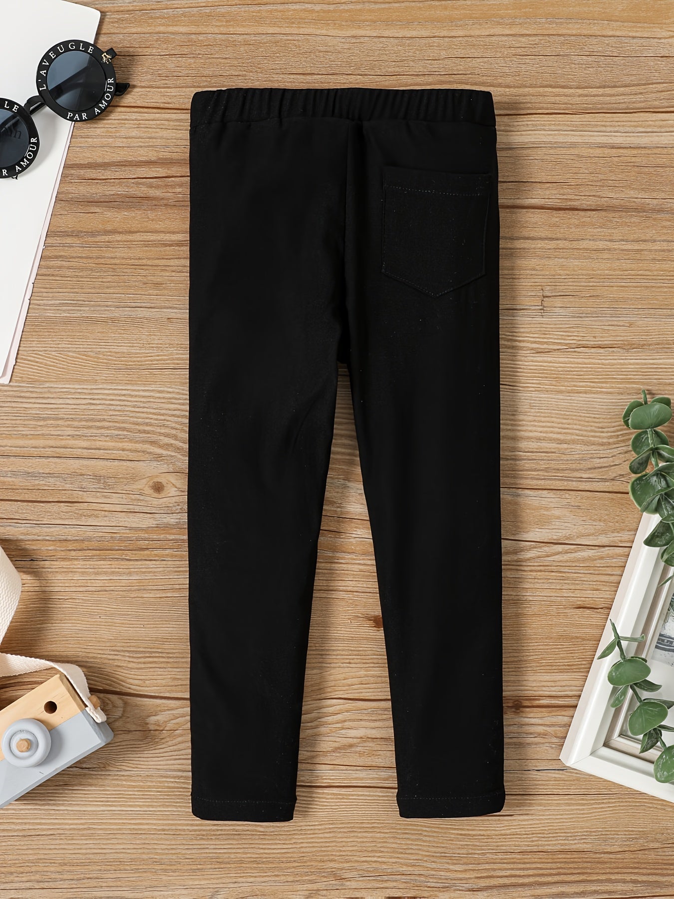 Girls Slim Fit Basic Legging Pants Stretch Casual Legging Bottoms