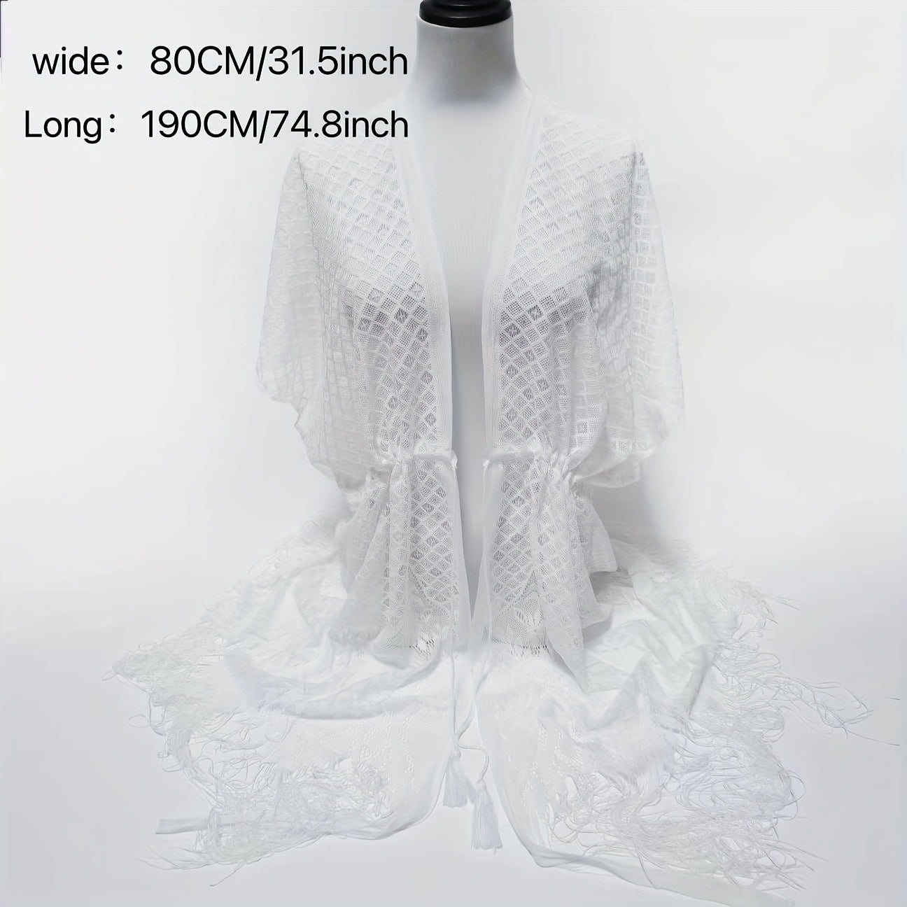 Lace Shawl Sunscreen Cardigan Wrap Loose Smock Beach Shawl