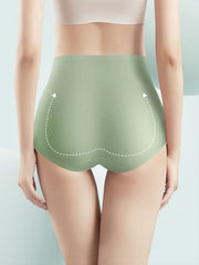 4pcs Seamless High Waist Briefs Stretchy Intimates Panties Women's Lingerie