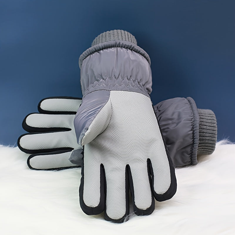 Men's Winter Touch Screen Ski Gloves Thick Warm Windproof & Waterproof
