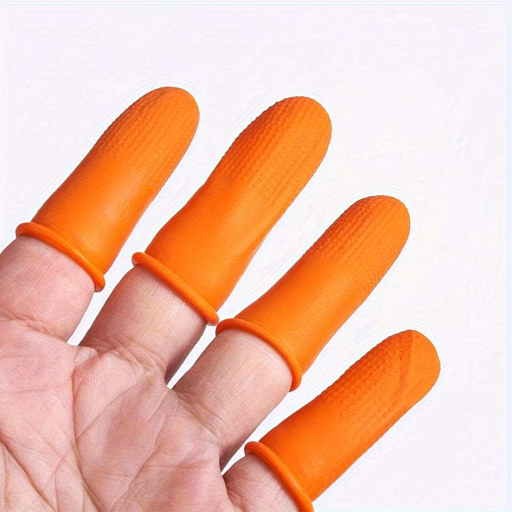 3pcs Rubber Finger Cots Upper Dyed Anti fouling Finger Cots