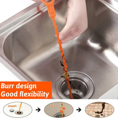 4 Pack Drain Snake for Hair and Clog Removal Easy Cleaning Tool