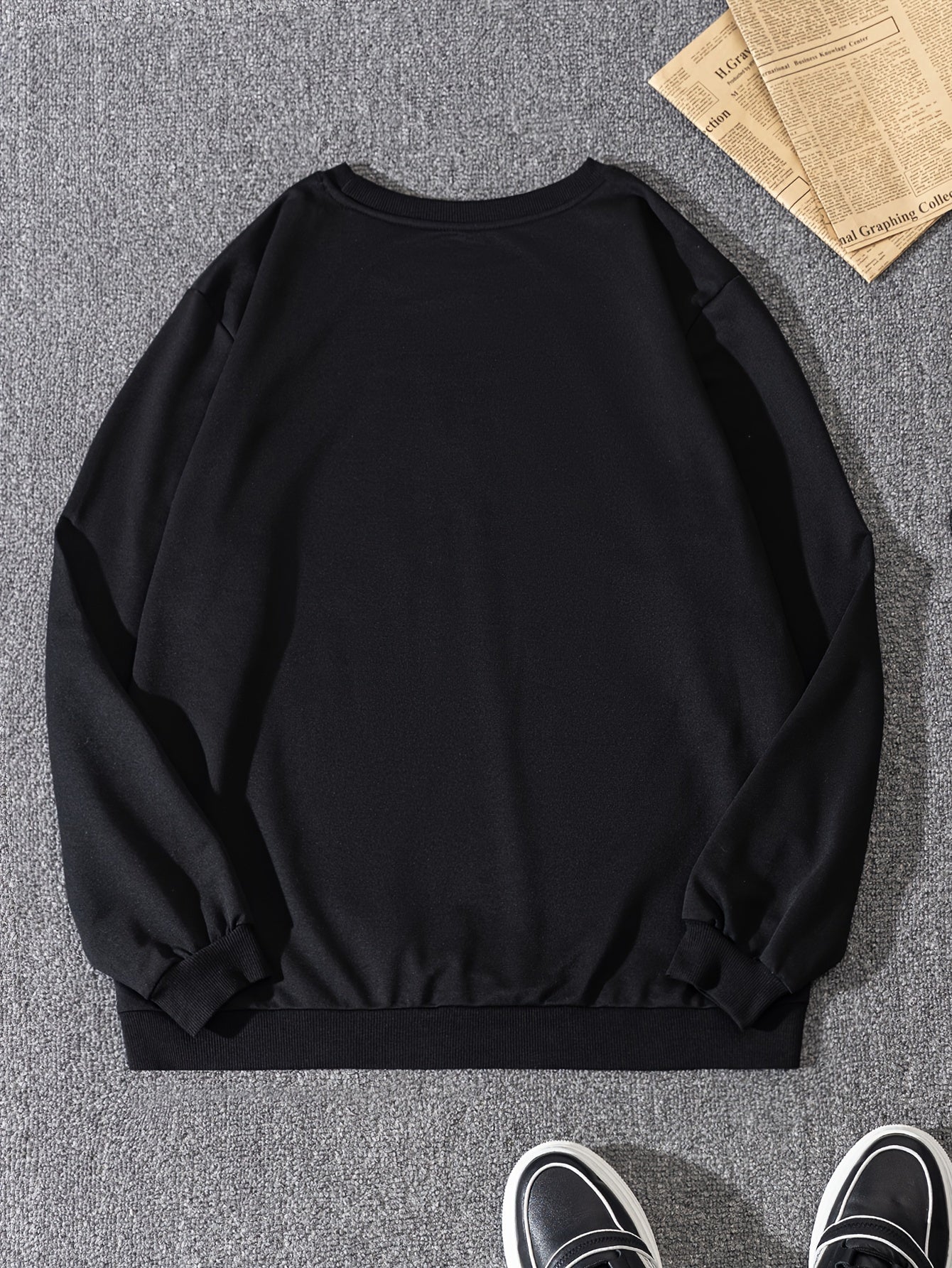 Texas Print Sweatshirt Men's Casual Pullover Sweatshirt For Spring Fall