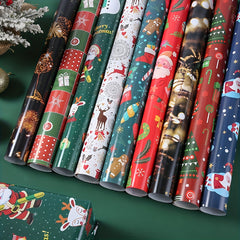 5pcs Christmas Gift Wrapping Paper for DIY Gift Packaging