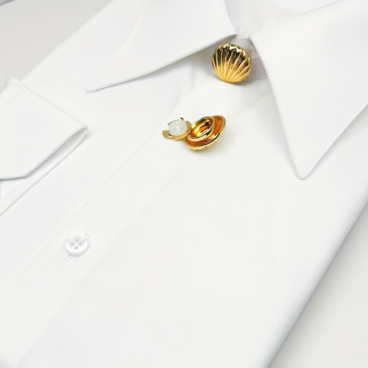 Ocean Style Seashell Conch Button Covers - Shirt Decorative Buttons