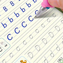 Children's Workbook Set with Pen, Refills, Holder, Copybook, Practice Book