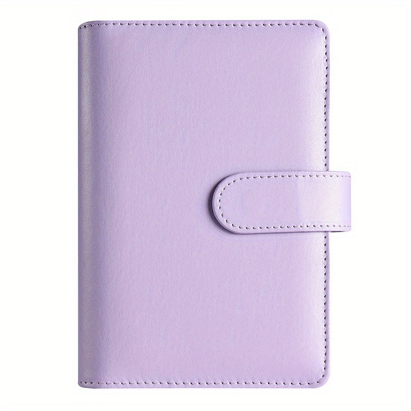 Stylish A6 Macaron Binder Notebook Cover Soft Leather Memo Pad Binder