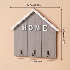 Solid Wooden Hook One Row Creative Entryway Hanging Clothes Hook
