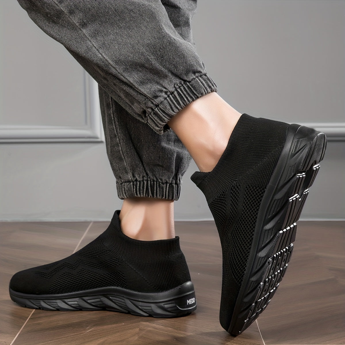 Men's Knitted Lightweight Slip On Casual Shoes Summer