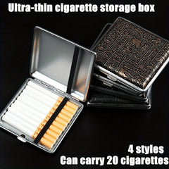 High-end Men's Cigarette Storage Box Leather Cigarette Case