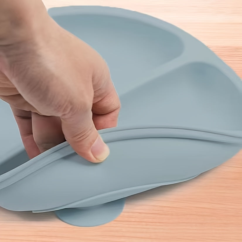 Silicone Happy Face Plate with Strong Suction Cups