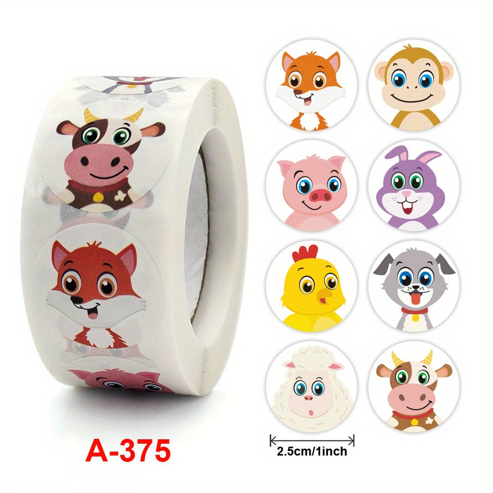 500 Cartoon Stickers for Kids, Schools, Rewards