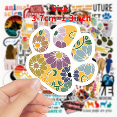 50Pcs Veterinary Stickers for Suitcases Mobile Phone Laptop Helmet Skateboard