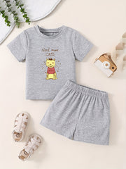 Toddler Kid Cartoon T-shirt & Shorts Set