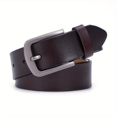  Leather Belt Pin Buckle Solid Casual Waist Belt
