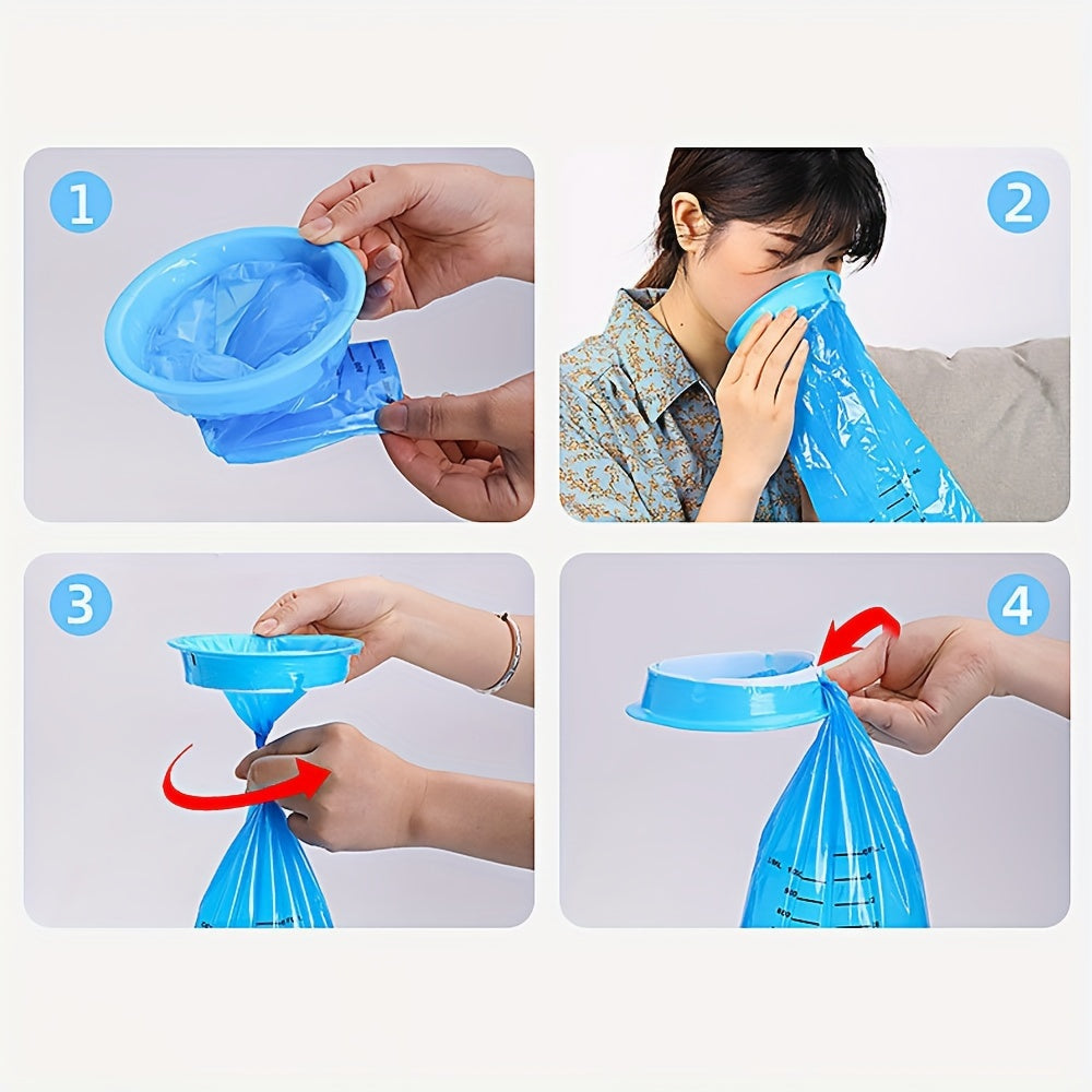 1pc Disposable Vomiting Bags for Car Travel & Traffic Jam