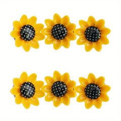 40pcs Sunflower Push Pins for Cork Board Photo Wall & Office Decor