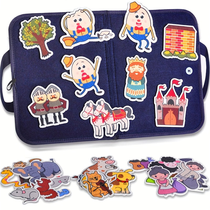 Felt Nursery Rhymes Set: Humpty Dumpty, Hickory Dickory Dock, Baa Ba