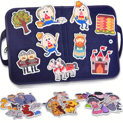 Felt Nursery Rhymes Set: Humpty Dumpty, Hickory Dickory Dock, Baa Ba