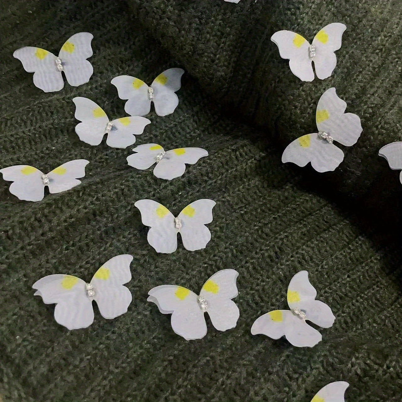 12pcs Butterfly Hair Clip Y2K Silky Colorful Clip For Side Hair Bang Braids