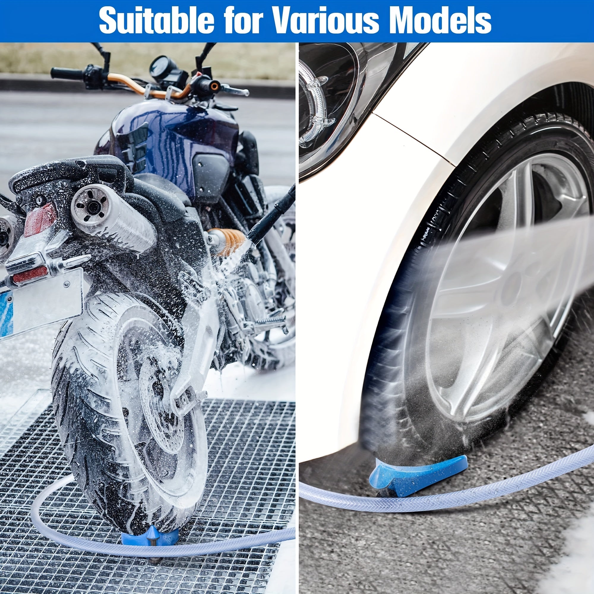 Car Washing Tire Hose Roller Prevents Hose Stuck Under Tires