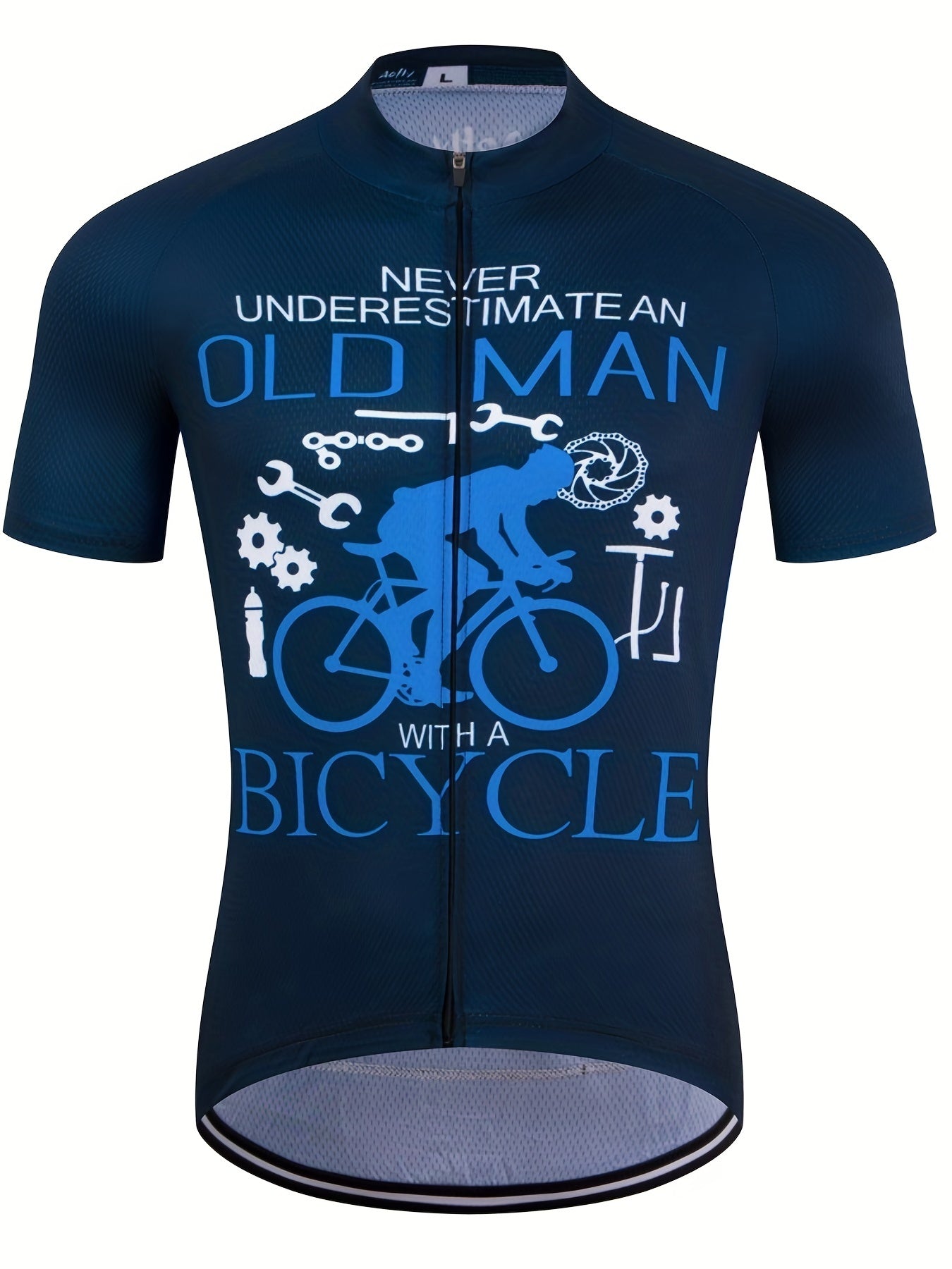 Men's Cycling Jersey Short Sleeve Breathable Bicycle Jersey With 3 Back Pockets