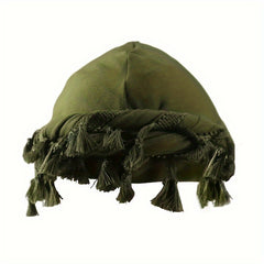 Vintage Twist Head Wraps Turban with Tassel
