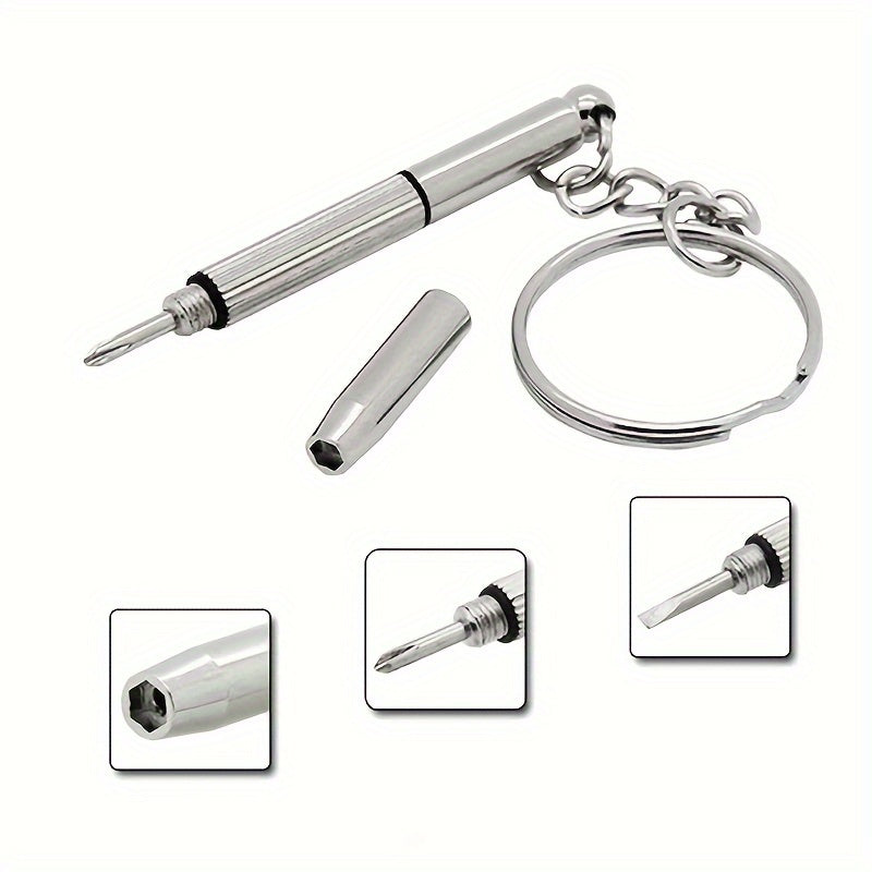 2pcs Multifunctional Flat Head Screwdriver Keychain