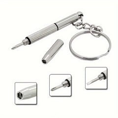 2pcs Multifunctional Flat Head Screwdriver Keychain
