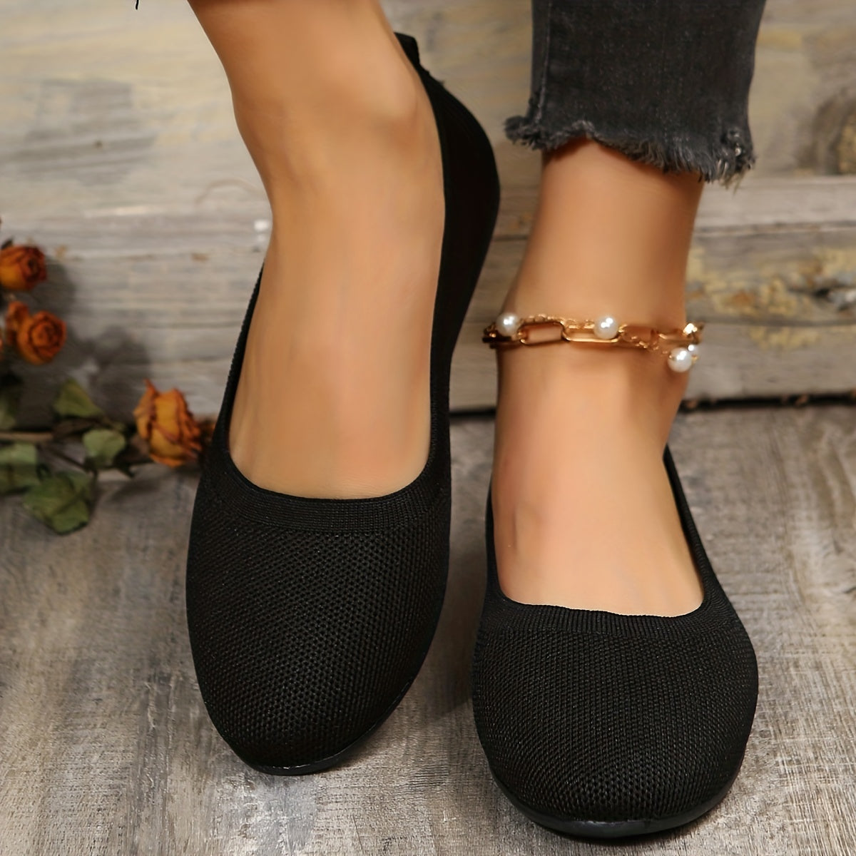 Women's Lightweight Breathable Slip On Flat Shoes