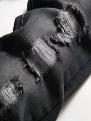Boys Distressed Jeans Skinny Fit Washed Denim Pants