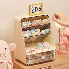 Desk Storage Box DIY Pen Holder Stationery Storage Home Office Supplies