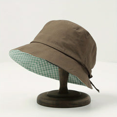 Short Brim Bucket Hat Lightweight Solid Summer Sun Hats Fisherman Cap Women