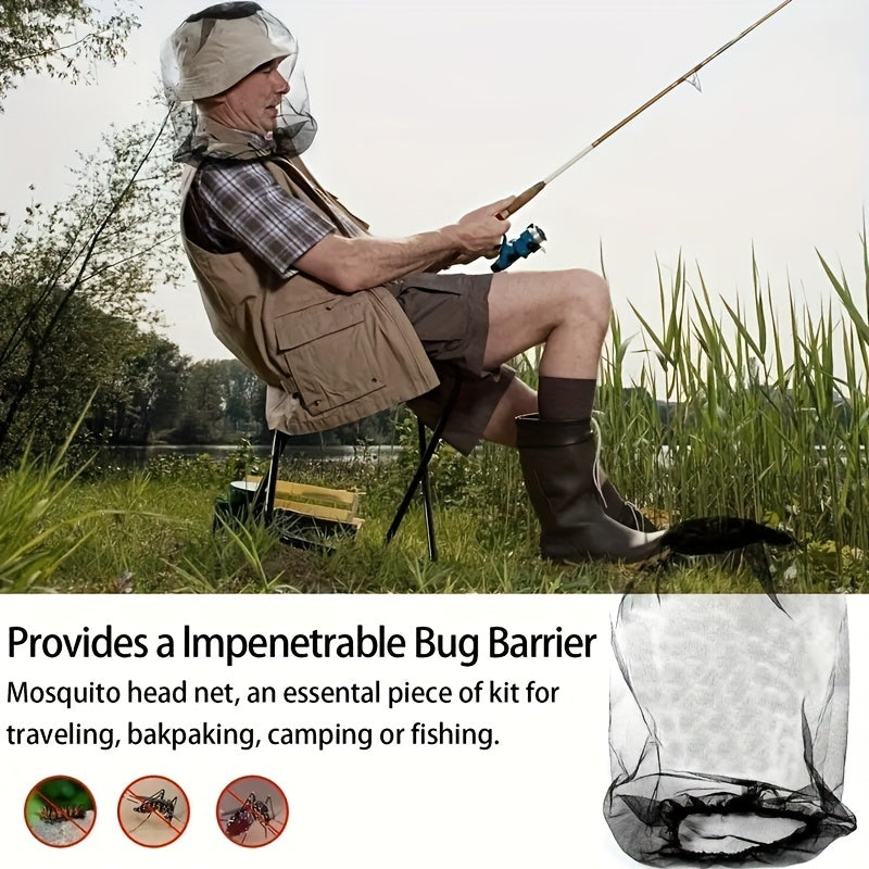 Outdoor Fishing Hat with Mosquito, Sun, and Bee Protection