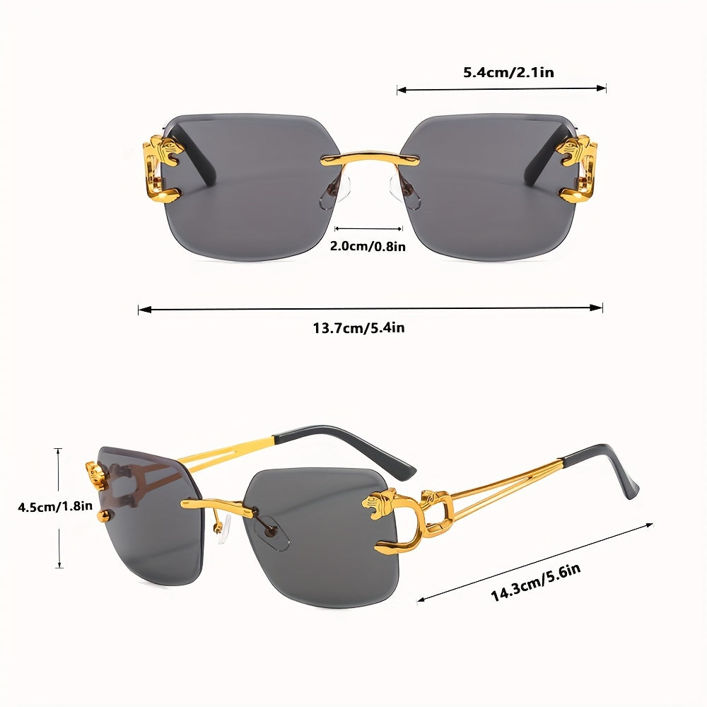 Men's Rimless UV Protection Sunglasses for Party