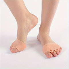 2 Pairs Silicone Toe Separators Toe Straightener for Night and Home Use