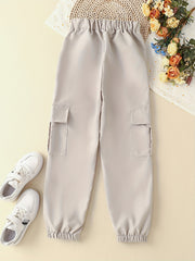 Boys Cargo Pants Elastic Waist Jogger Kids Clothing