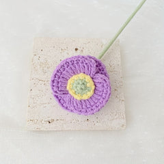 2pcs Crochet Corn Poppy Flower Forever Flower For Mother's Gift