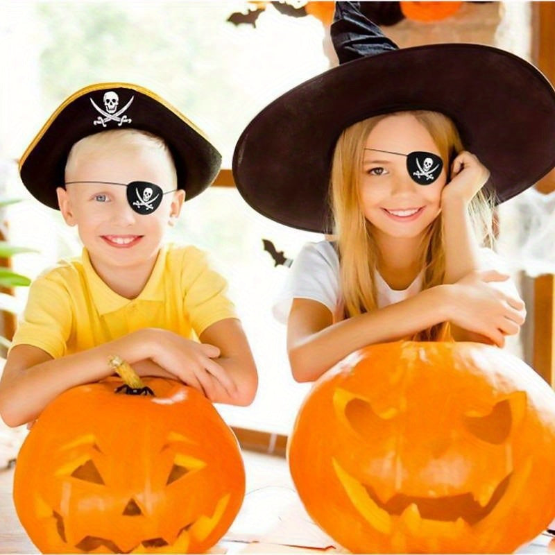 10pcs Pirate Eye Mask Set for Halloween Christmas Costume Party