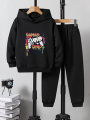 GAMER DRIP Boys Hoodie & Sweatpants Set