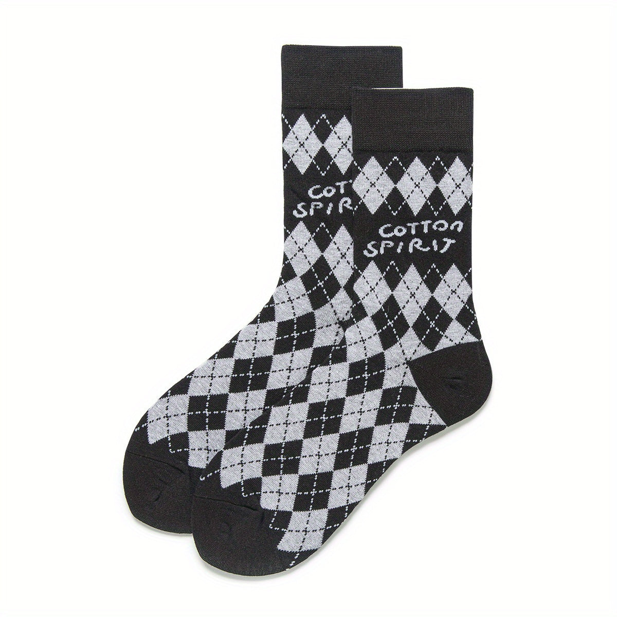 4 Pairs Plaid Crew Socks Women's Stockings Mid Tube Comfy Breathable