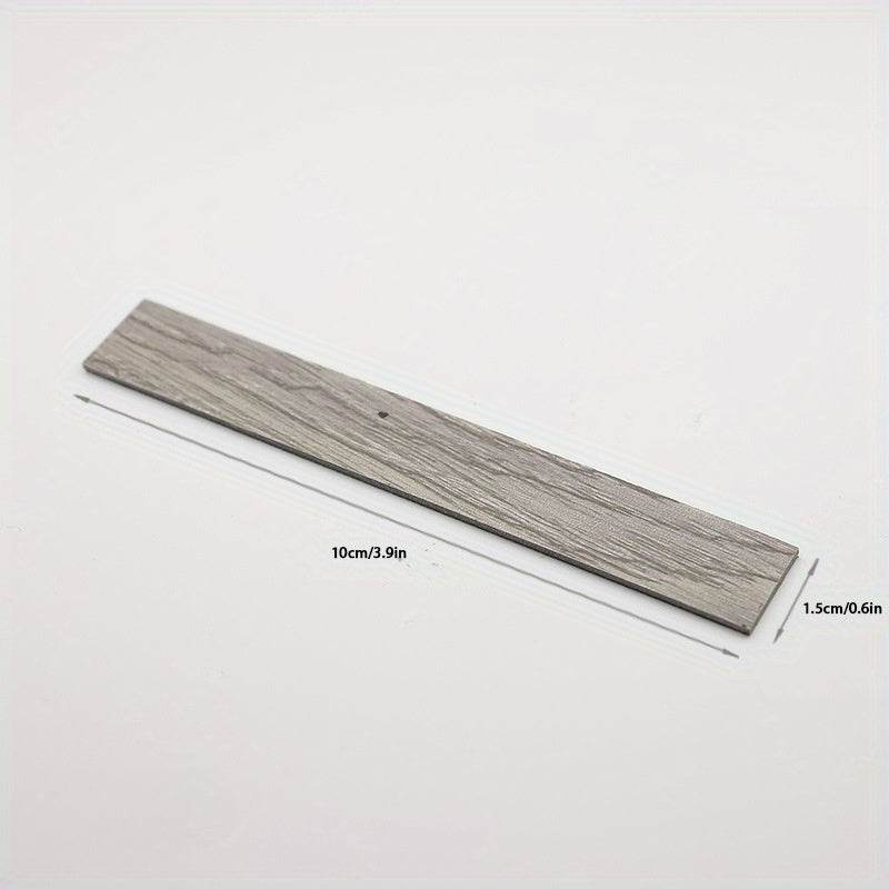 20pcs Fishbone Wood Grain Floor Tiles for Dollhouse Diorama Model