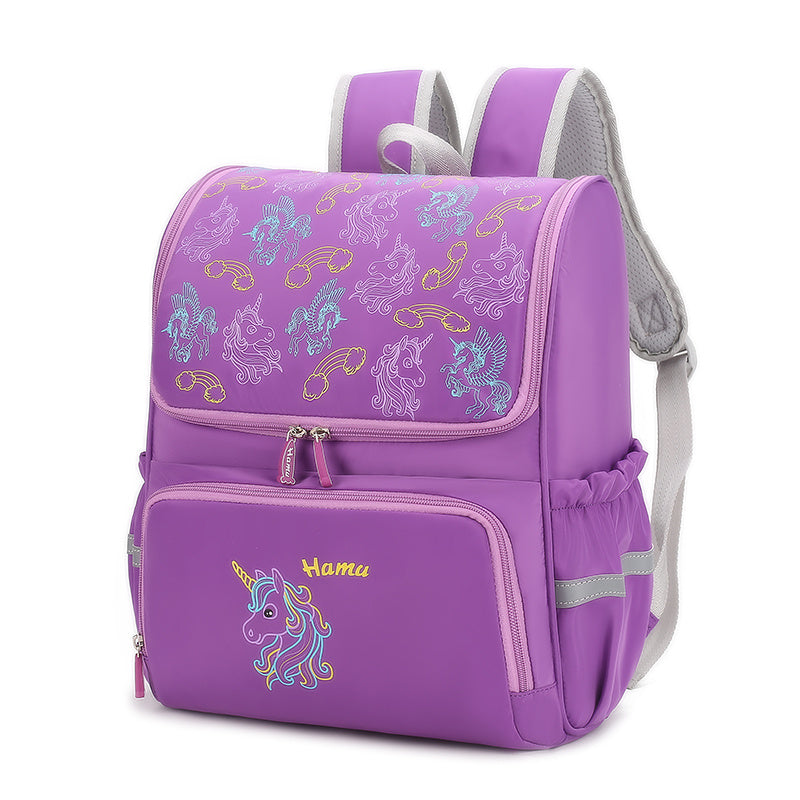 Purple Waterproof Lightweight Backpack for Students Children's