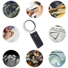 LED Lighted Magnifier Portable Magnifying Glass