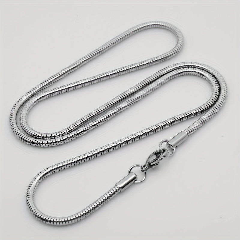 304 Stainless Steel Round Snake Chain Electroplated Golden Snake Bone Chain